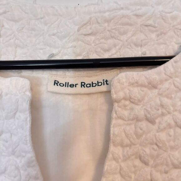 Roller Rabbit Faith Dress White Eyelet Embroidered Summer Dress size Small - Picture 5 of 6